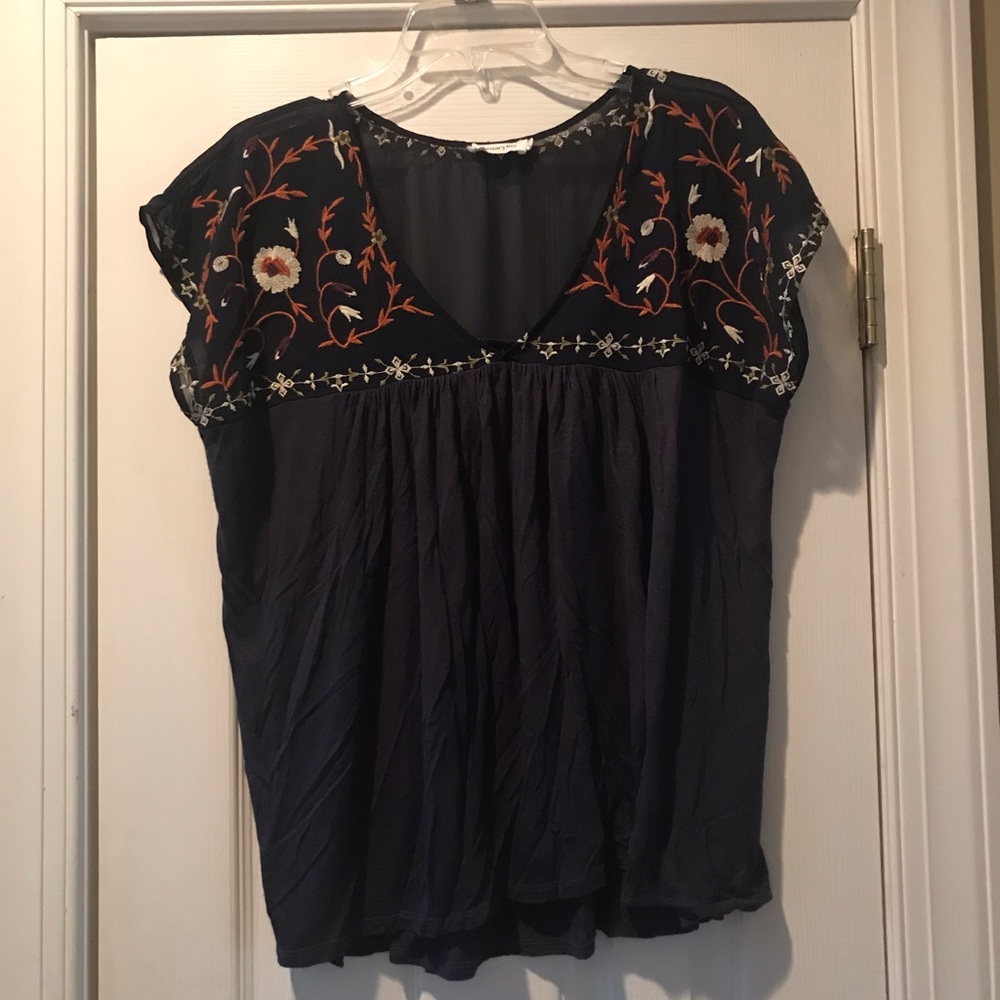 Gorgeous blue embroidered shirt
